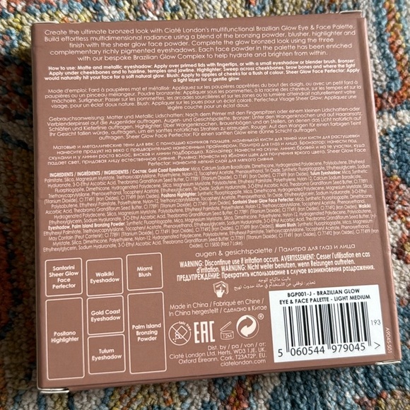 Ciate London Brazilian Glow Eye and Face Palette - Picture 6 of 9